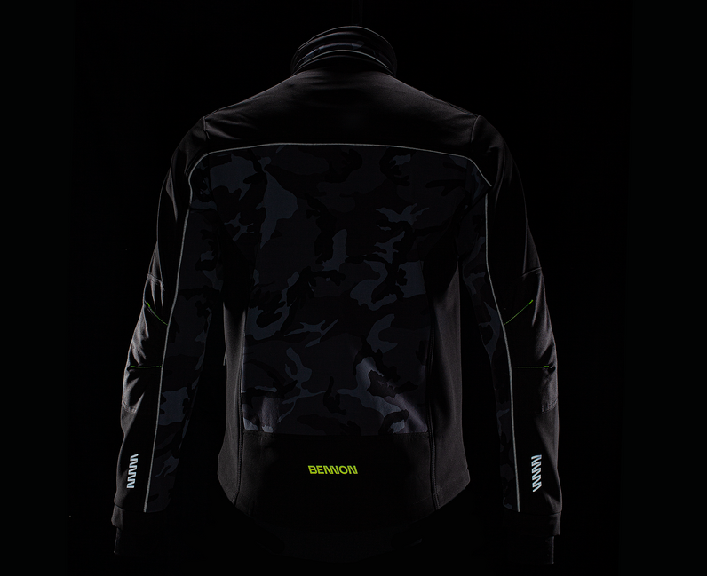 BENNON CAMOS softshell jakna, crna/siva