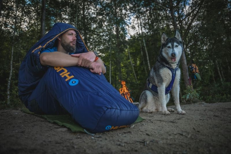 HUSKY Enjoy Long vreća za spavanje, plavo-narančasta
