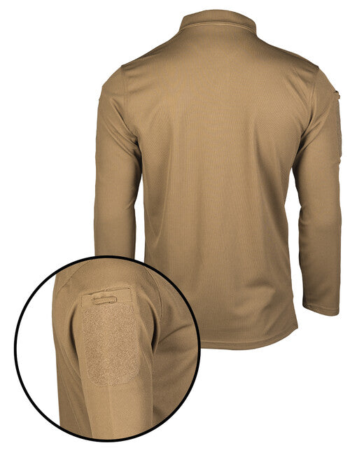 Mil-Tec polo majica taktička dugih rukava, dark coyote