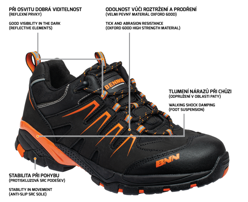 BENNON ORLANDO XTR O2 NM radne cipele Low