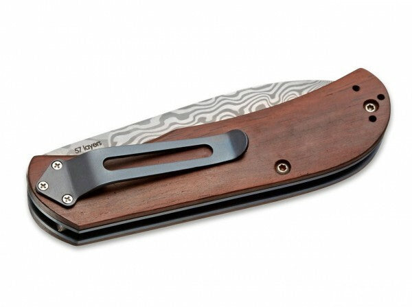 BÖKER® Exskelibur II džepni nož 7 cm, damast, drvo Cocobolo
