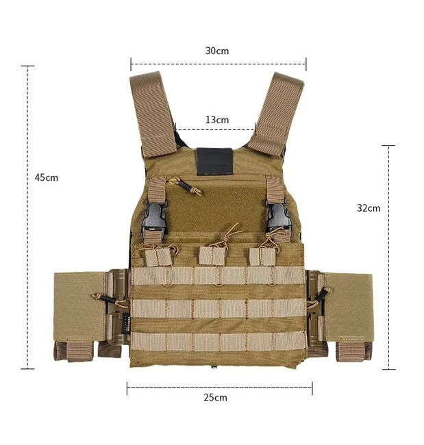 DRAGOWA Tactical Lightning taktički prsluk, crni