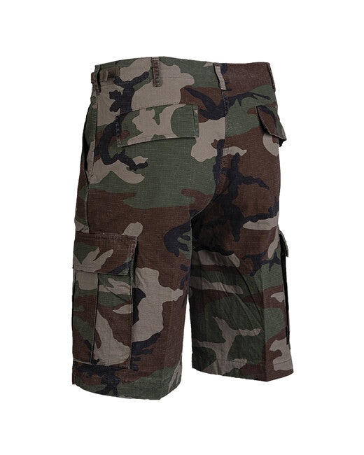 Mil-Tec BDU hlače kratke US rip-stop prethodno oprane tip, woodland