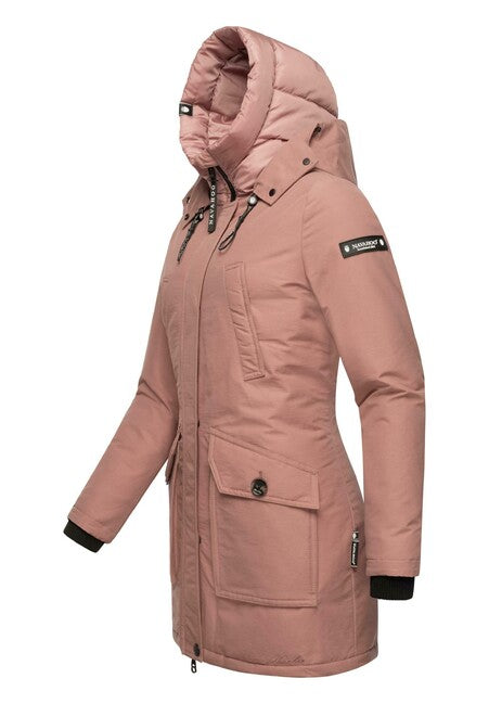 Navahoo Blizzardstorm zimska jakna ženska s kapuljačom, terracotta