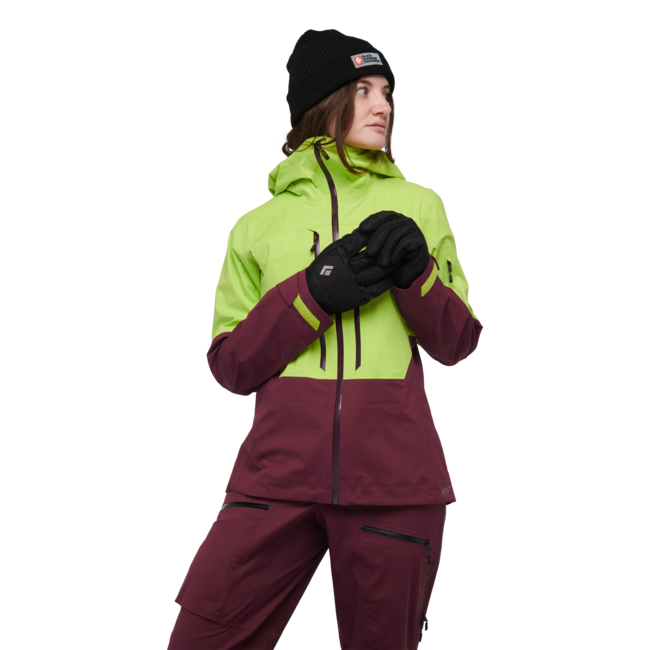Black Diamond Recon Lt Stretch Shell skijaška jakna ženska, aloe-blackberry