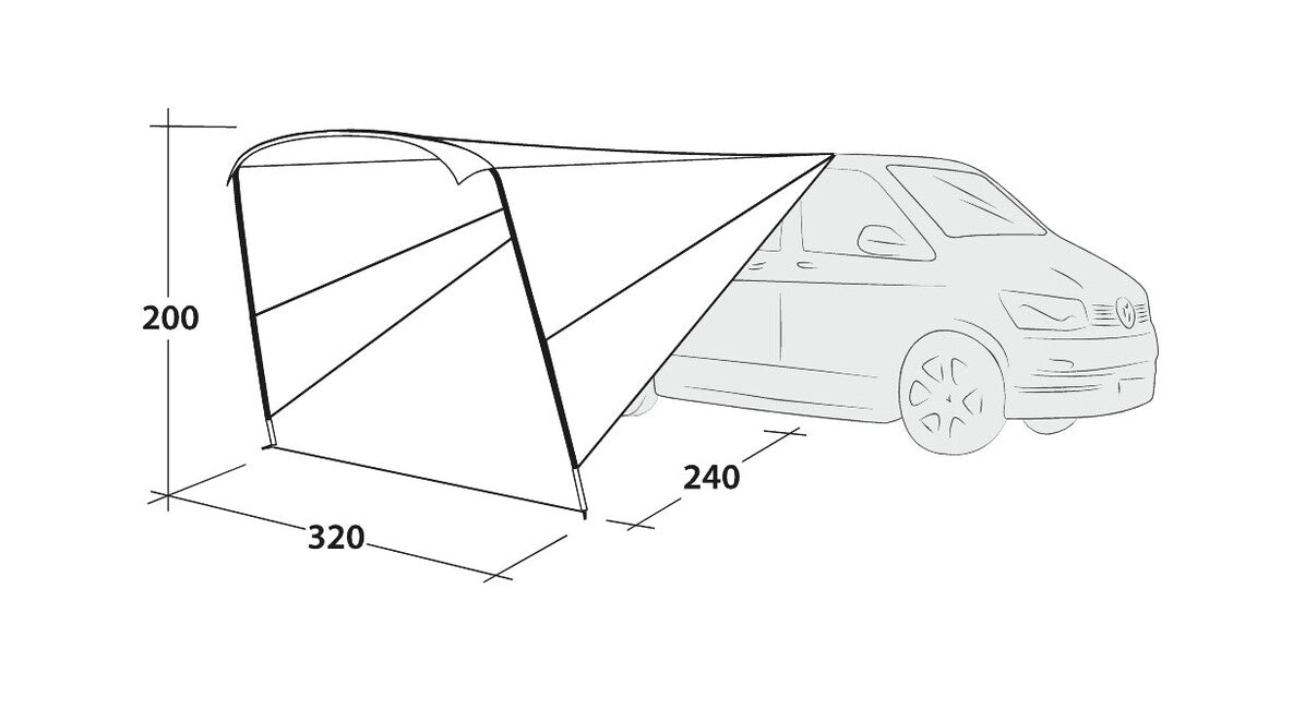 Outwell Touring Canopy zaklonište na auto