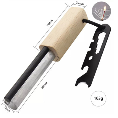 Origin Outdoors Firesteel kresivo 2 u 1, smeđe