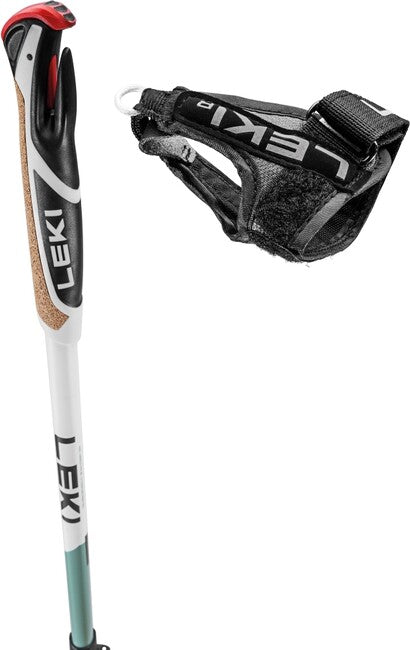 LEKI Spin Shark SL Nordic Walking štapovi, bijel-dimno zelen-tamni antracit, 100 - 130 cm