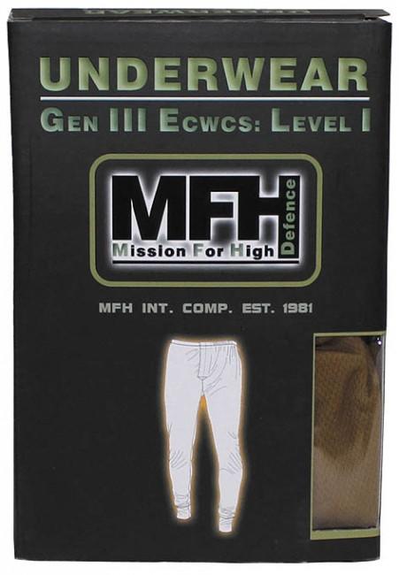 MFH muške termo donje gaće, crne, level 1