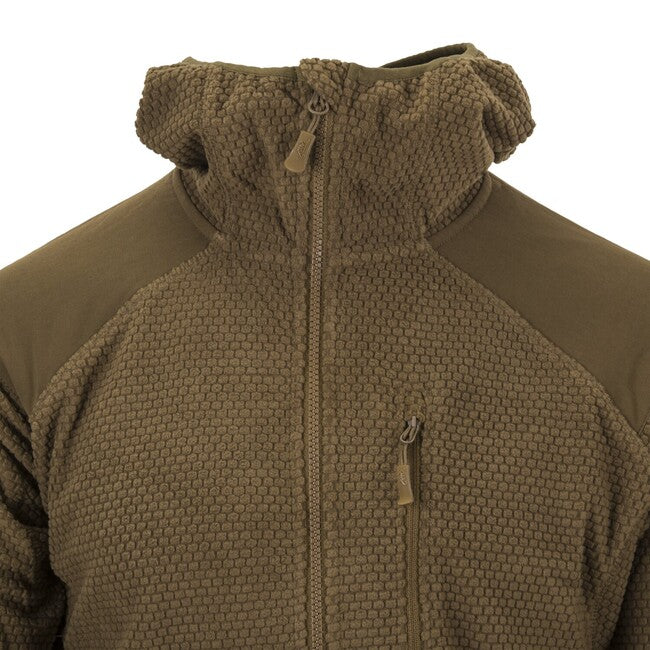 Helikon-Tex ALPHA HOODIE pulover Grid Fleece, Shadow Grey