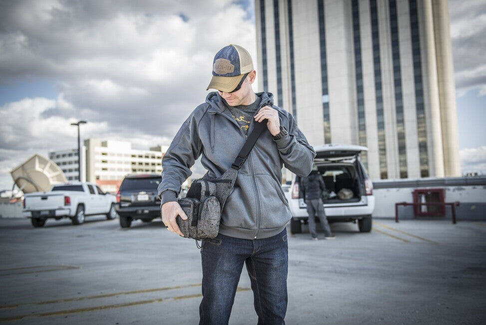 Helikon-Tex URBAN TACTICAL HOODIE pulover FullZip, Melange Grey