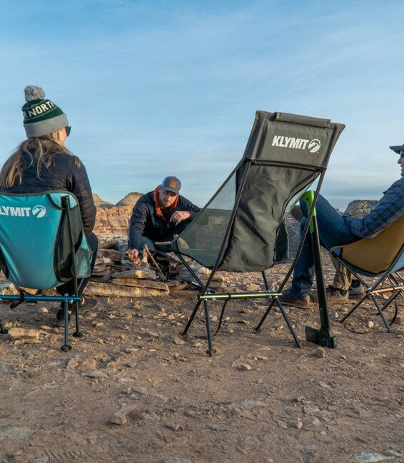Klymit Ridgeline kratka kamping stolica, plava