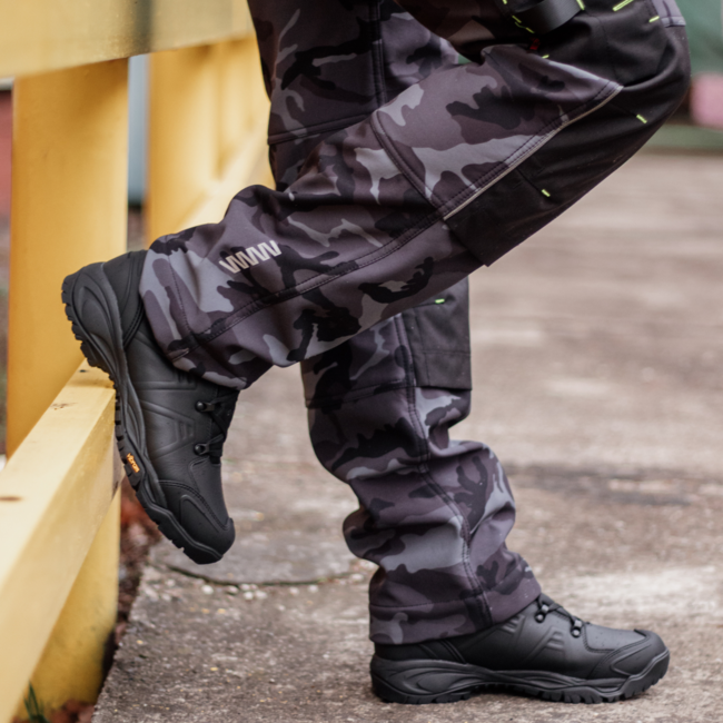 BENNON CAMOS softshell hlače, crne/sive
