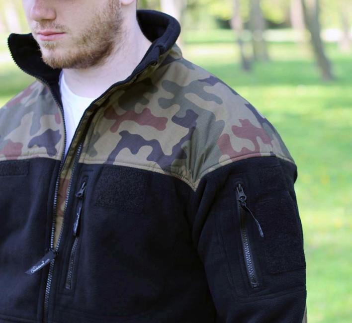 Helikon-Tex Infantry flis jakna, crna Woodland, 330g/m2