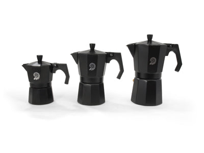 Origin Outdoors Espresso moka lonac za 3 šalice, crn