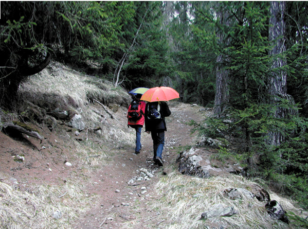 EuroSchirm light trek automatic TrekMate ultralagani putni kišobran, crni