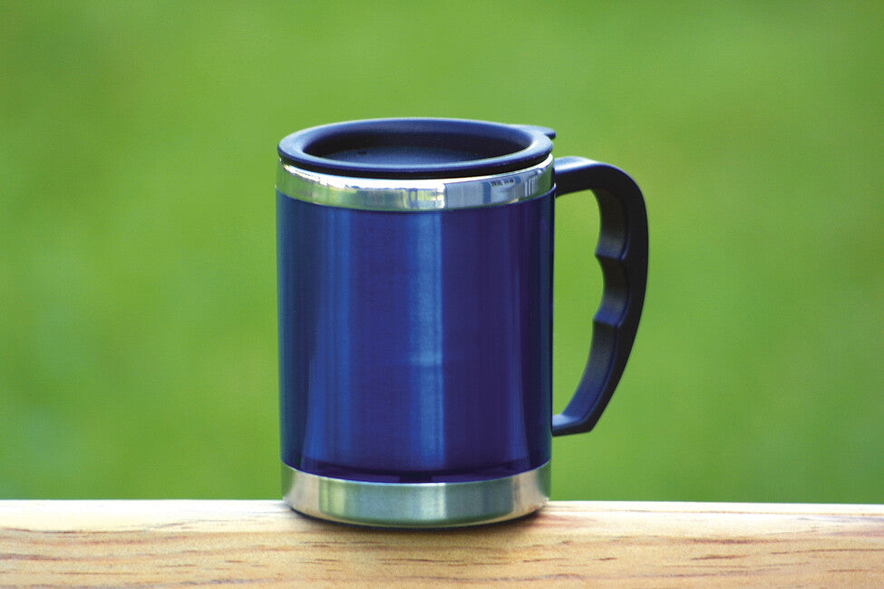 BasicNature MUG nehrđajuća termošalica, plava, 0,42 l