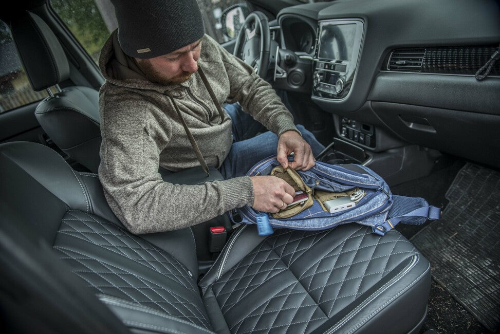 Helikon-Tex Covert taktički pulover s kapuljačom (FullZip), Melange Blue