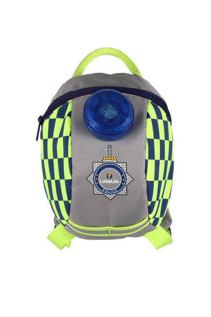 LittleLife Emergency ruksak za malu djecu Police, 2 L s bljeskavim svjetlom