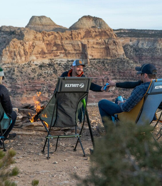 Klymit Ridgeline kratka kamping stolica, plava