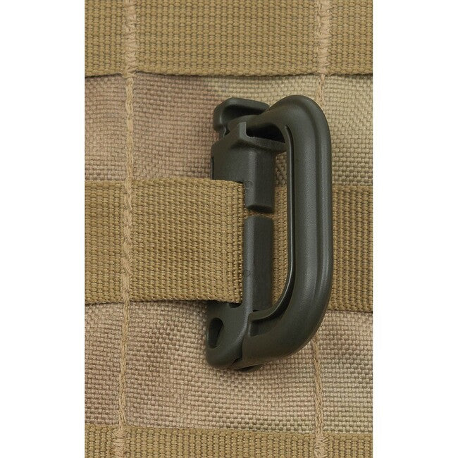MFH MOLLE karabiner plastični, OD green, 2 kom