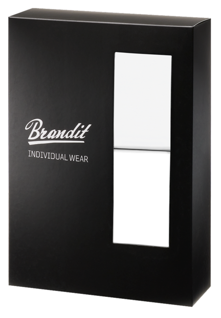 Brandit bokserice s logom 2kom, bijelo-bijele