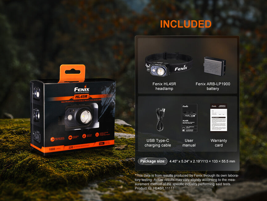 Fenix HL45R punjiva žarišna naglavna svjetiljka