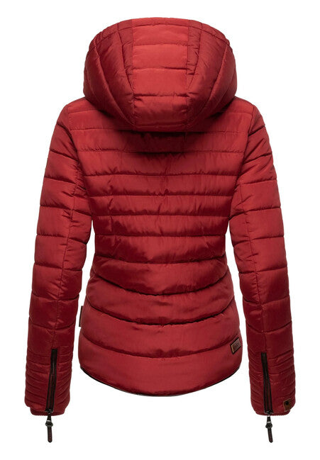 Marikoo Amber zimska jakna ženska s kapuljačom, blood red