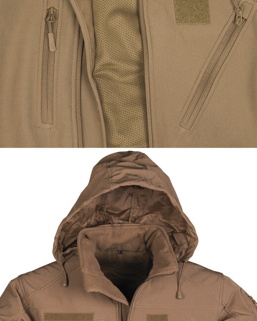 Mil-Tec SCU 14 softshell jakna, dark coyote