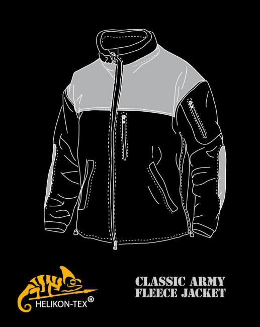 Helikon-Tex Classic Army ojačana flis jakna, maslinasto zeleno-crna