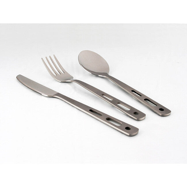 Lifeventure Knife Fork Spoon Set - Basic turistički pribor za jelo