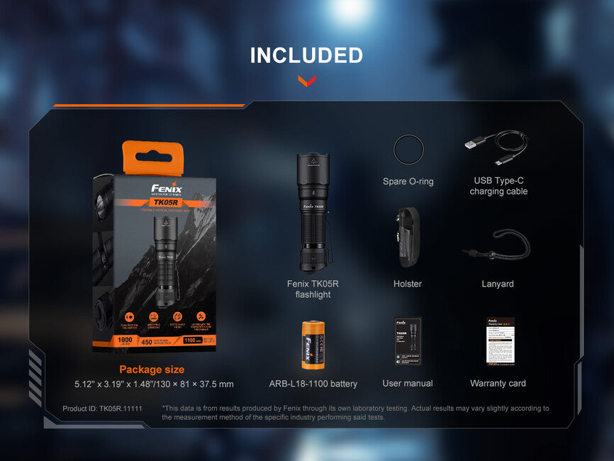 Fenix TK05R punjiva LED svjetiljka
