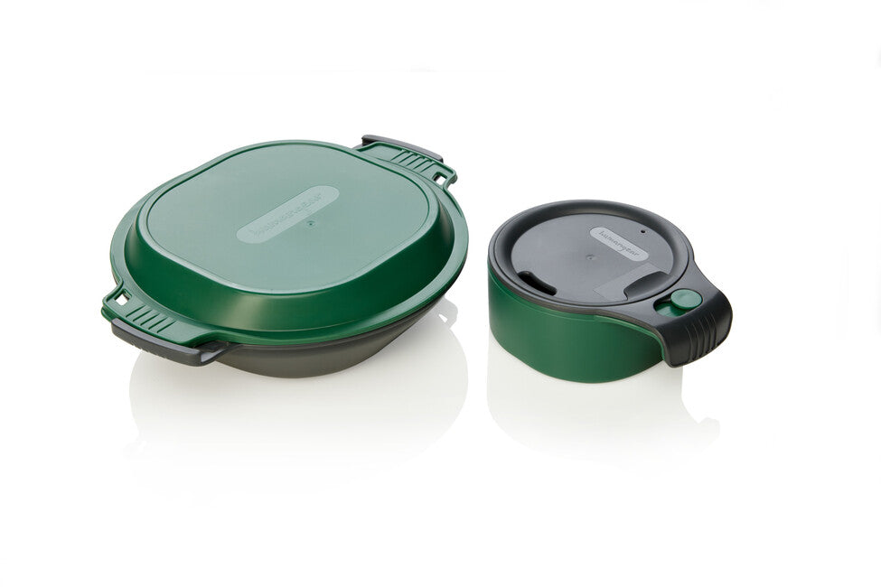 Humangear GoKit Deluxe kutija za ručak, ugljeno-zelena