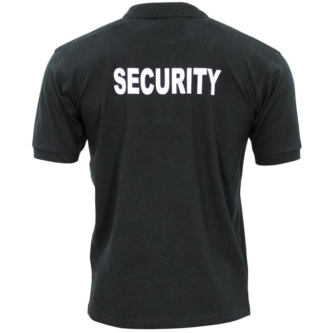 MFH Security polo majica s kratkim rukavom, crna