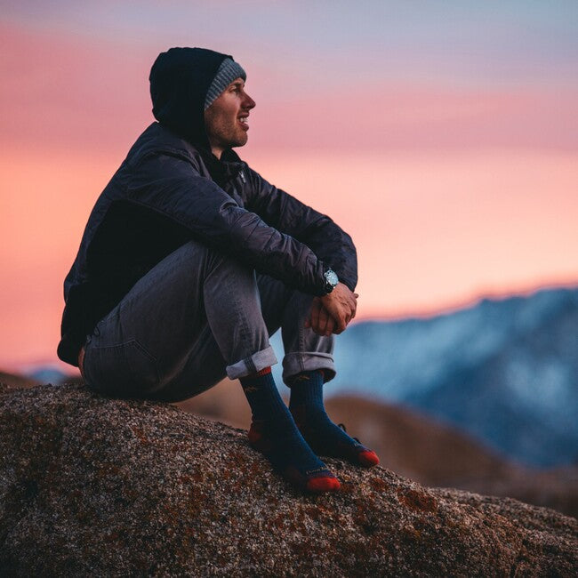 Darn Tough Hiker Micro Crew Midweight planinarske čarape s amortizacijom, Denim