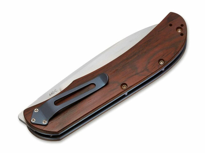 BÖKER® Exskelibur I džepni nož 8,9 cm, drvo Cocobolo, titanij