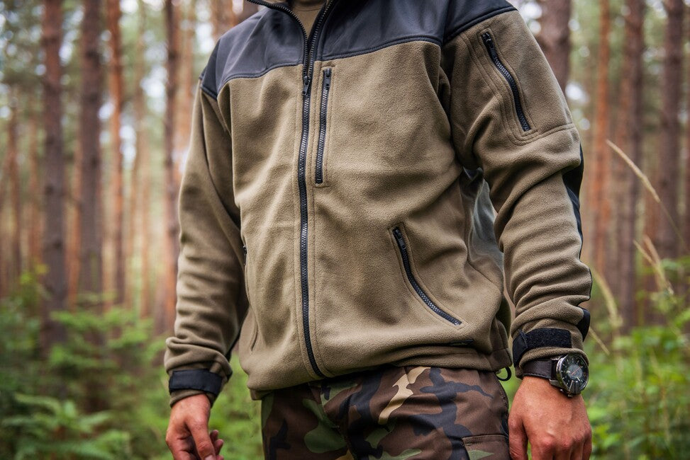 Helikon-Tex Classic Army ojačana flis jakna, maslinasto zeleno-crna