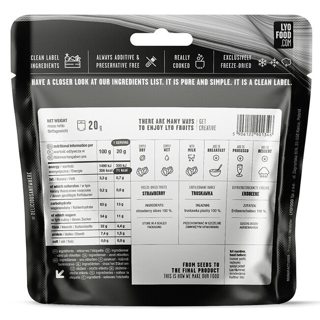 LYOfood Jagode 370g