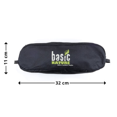 BasicNature Ultralight Low Rest putna stolica, crna