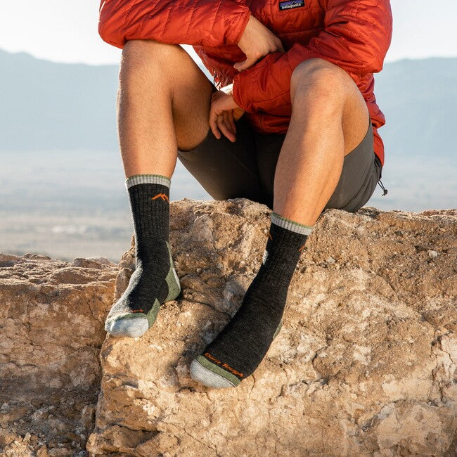 Darn Tough Hiker Micro Crew Midweight planinarske čarape s amortizacijom, Lime