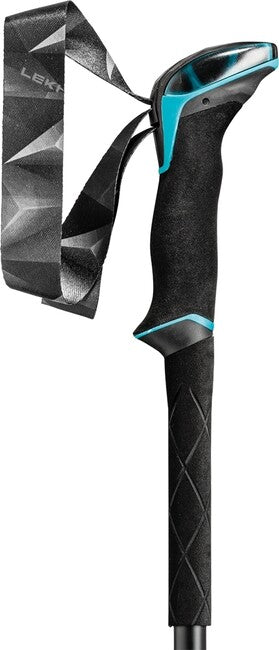 LEKI Makalu Lite AS treking palice, crna-tamni antracit-petrol, 100 - 135 cm
