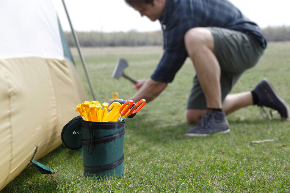 Coghlans Pop-Up Stuffbag kamping koš za smeće mini, 3 l, tamnozeleni