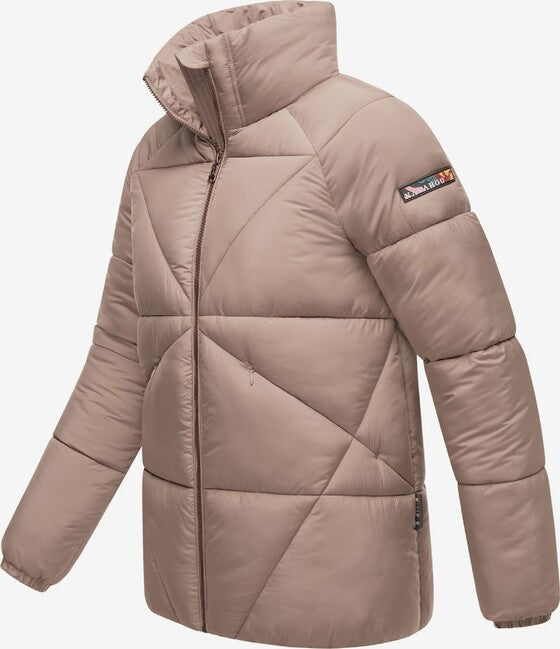 Navahoo Schokolinaa ženska kratka zimska jakna, Taupe grey