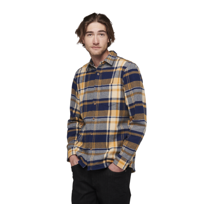 Black Diamond Project Flannel flanelska košulja muška, indigo-gold plaid