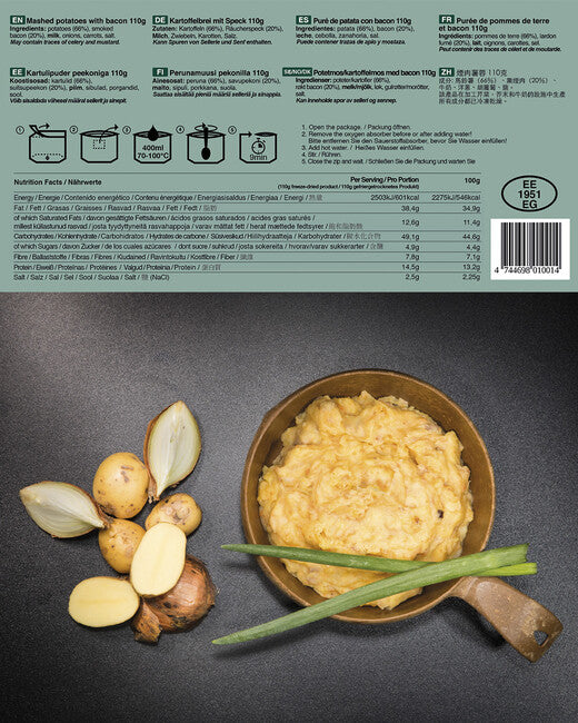 TACTICAL FOODPACK® pire krumpir i slanina taktička hrana