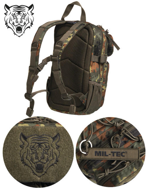 Mil-Tec US Assault dječji ruksak, flecktarn, 14L