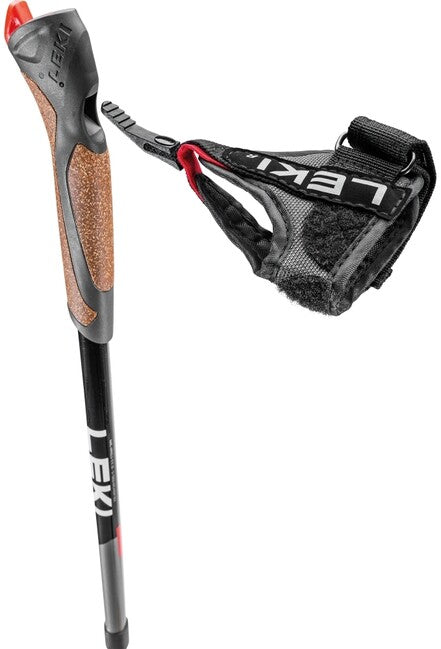 LEKI Spin Nordic Walking štapovi, crn-srebrnosiv-bijel, 100 - 130 cm