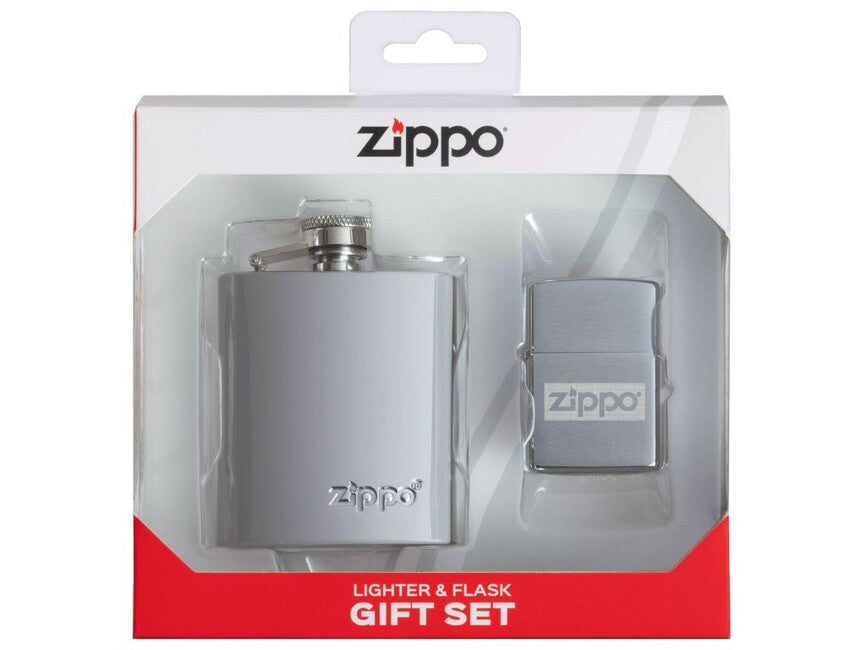 Zippo upaljač + set pljoska