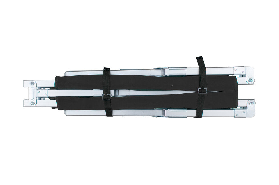 BasicNature Alu-Campbed putna ležaljka, crna, 210 cm