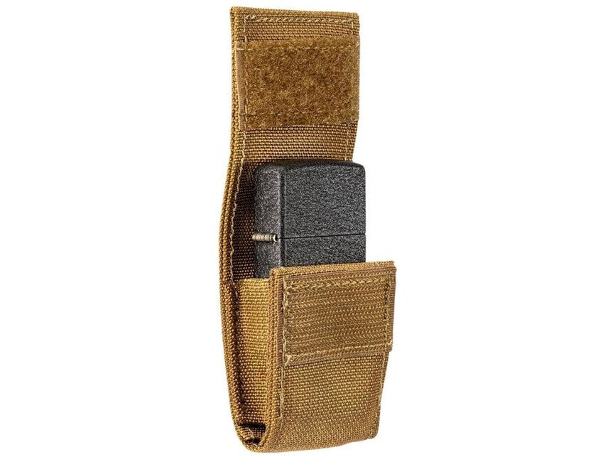 Zippo Black Crackle set taktička futrola + upaljač, smeđi
